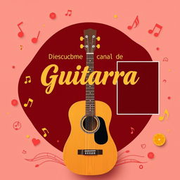 Miniatura atractiva para un video de presentación de tu canal de música especializado en guitarra