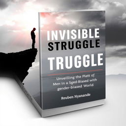 A compelling and introspective book cover for "The Invisible Struggle: Unveiling the Plight of Men in a Gender-Biased World" by Reuben Nyamande