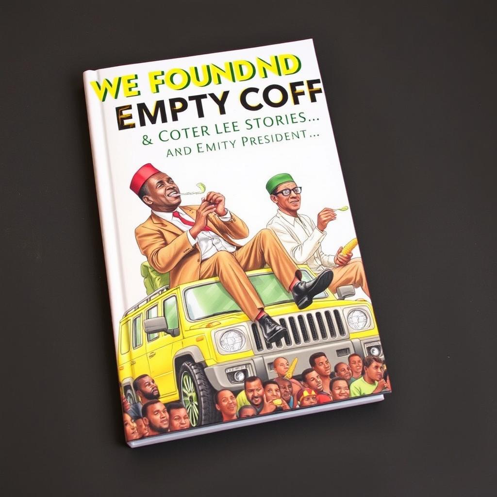 A book cover titled 'WE FOUND EMPTY COFFERS & OTHER STORIES