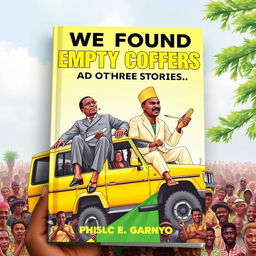 A book cover titled 'WE FOUND EMPTY COFFERS & OTHER STORIES