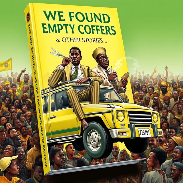 A book cover titled 'WE FOUND EMPTY COFFERS & OTHER STORIES