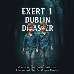 A book cover for a suspense narrative titled "Exert 1 of the Dublin Disaster"