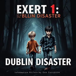 A book cover for a suspense narrative titled "Exert 1 of the Dublin Disaster"