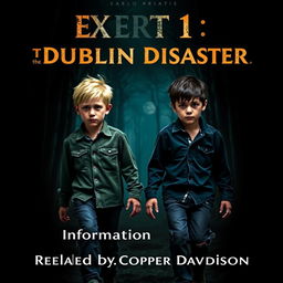 A book cover for a suspense narrative titled "Exert 1 of the Dublin Disaster"