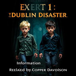 A book cover for a suspense narrative titled "Exert 1 of the Dublin Disaster"