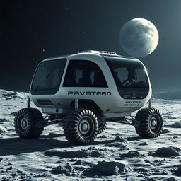 A medium-sized lunar transport vehicle designed to move people across the moon's surface