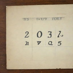 A vintage-styled calendar showing the date 01.26.2007