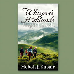 Book cover design for 'The Whispers of the Highlands' by Mobolaji Subair
