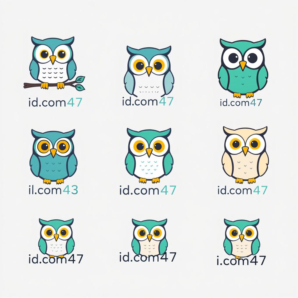 A series of attractive and cute t-shirt designs for a class called "id