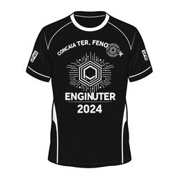 T-shirt design for the Computer Engineering class of 2024 at UFMS