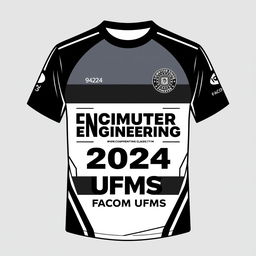 T-shirt design for the Computer Engineering class of 2024 at UFMS