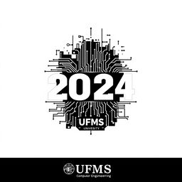 Design a t-shirt for the 2024 Computer Engineering class at UFMS