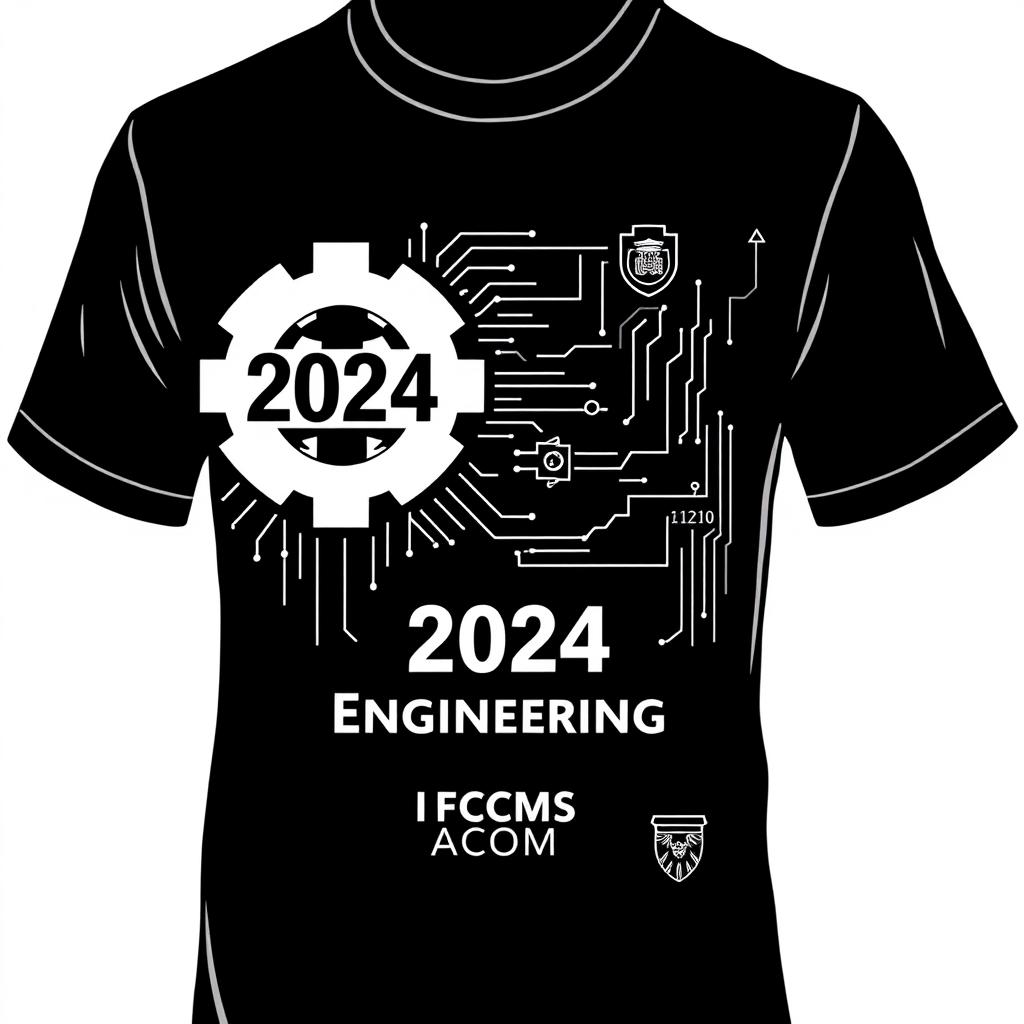 Design a t-shirt for the 2024 Computer Engineering class at UFMS