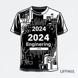 Design a t-shirt for the 2024 Computer Engineering class at UFMS