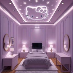 A cozy and elegant bedroom designed for a 12-year-old girl