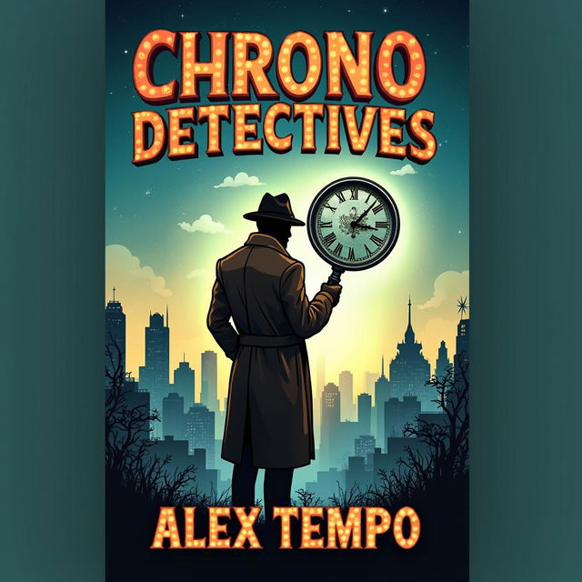 Book cover design for 'Chrono Detectives' by Alex Tempo