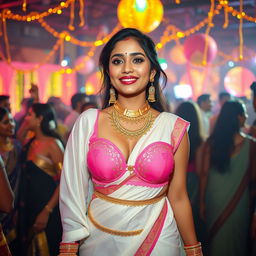 A sexy Indian girl enjoying a vibrant party