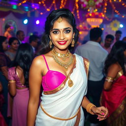 A sexy Indian girl enjoying a vibrant party