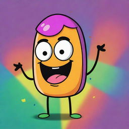 A vivid and energetic character from BFDI, hand-drawn in a cartoon style full of lively colors.