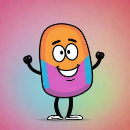 A vivid and energetic character from BFDI, hand-drawn in a cartoon style full of lively colors.