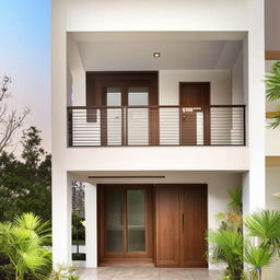 A fully constructed 2BHK (2 Bedroom, Hall, Kitchen) house model with meticulous interior design including a spacious living area, inviting bedrooms, a well-equipped kitchen, and ample natural light.