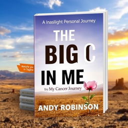 A book cover for a book titled 'THE BIG C IN ME' by 'ANDY ROBINSON'