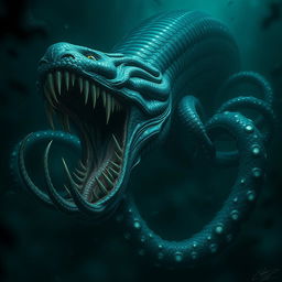 A terrifying deep-sea creature named THE LEVIATHAN