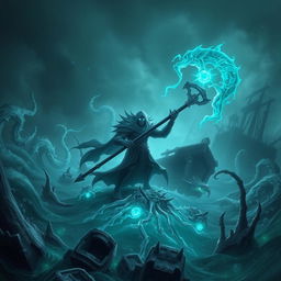 Pyke, the Bloodharbor Ripper from League of Legends, unleashing his own unique domain expansion