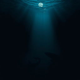 Depicting the eerie and unsettling atmosphere of thalassophobia, the fear of deep, dark bodies of water