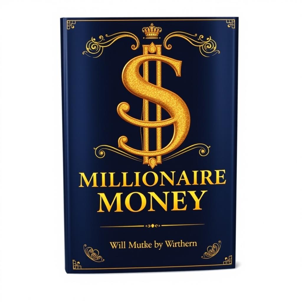 A luxurious and captivating book cover for "Millionaire Money"