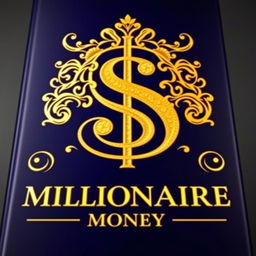 A luxurious and captivating book cover for "Millionaire Money"