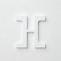 The uppercase letter 'H' displayed on a white background in an elegant, bold font.