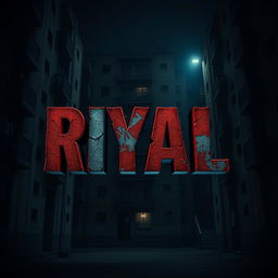 A cinematic movie poster for the psychological thriller "RIYAL