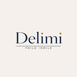 A stylish and modern logo design for a clothing brand named Delimi