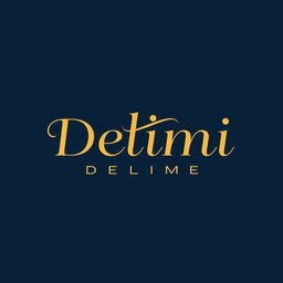 A stylish and modern logo design for a clothing brand named Delimi