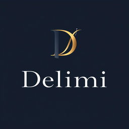 A distinctive and professional logo design for the clothing brand Delimi, featuring the letters D and L