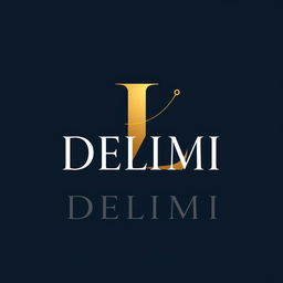 A distinctive and professional logo design for the clothing brand Delimi, featuring the letters D and L