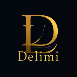 A distinctive and professional logo design for the clothing brand Delimi, featuring the letters D and L