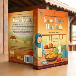 Book cover design that reflects the essence of the story about Ibu Enih's chip business