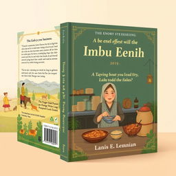 Book cover design that reflects the essence of the story about Ibu Enih's chip business