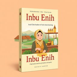 Book cover design that reflects the essence of the story about Ibu Enih's chip business