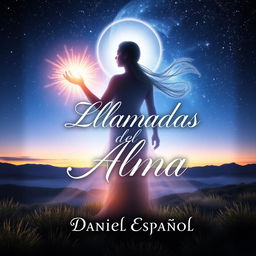 A captivating book cover for 'Llamadas del Alma' by Daniel Español