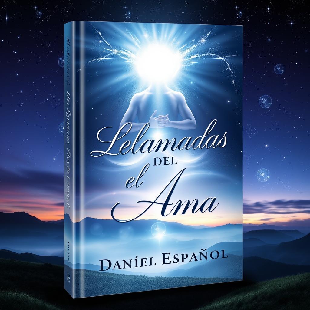 A captivating book cover for 'Llamadas del Alma' by Daniel Español