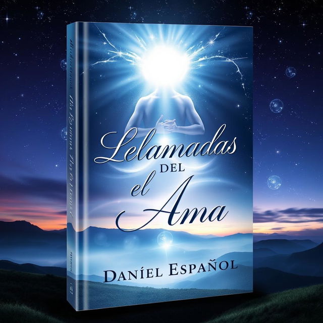 A captivating book cover for 'Llamadas del Alma' by Daniel Español