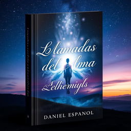 A captivating book cover for 'Llamadas del Alma' by Daniel Español