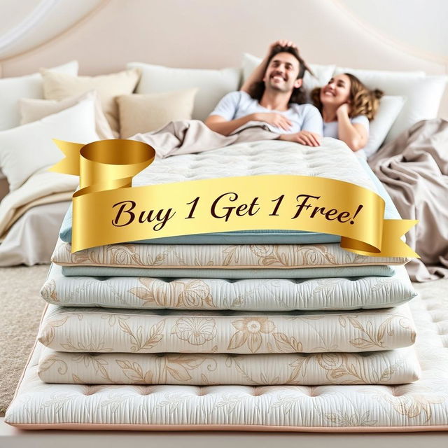 A beautifully designed and captivating advertisement for a special promotion on luxurious sleeping mats