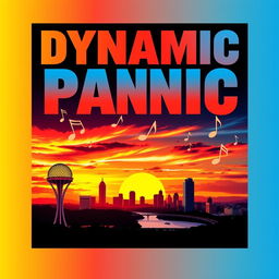 Album cover for the band Dynamic Panic featuring an electrifying and dynamic design