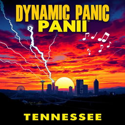 Album cover for the band Dynamic Panic featuring an electrifying and dynamic design