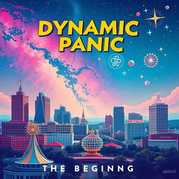 Album cover for the band 'Dynamic Panic' titled 'The Beginning'