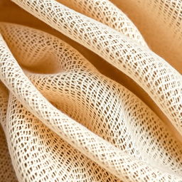 A close-up of fine textiles, showcasing intricate weaving techniques and subtle color variations